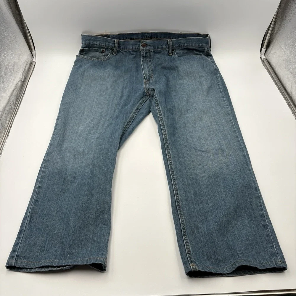 Levi's 559 Men's Jeans 42x30 Blue Denim Relaxed Straight Fit Wash 00559-0733